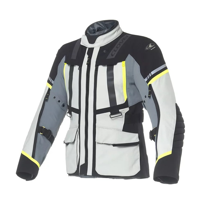 CLOVER jas Savana 4 WP grijs/geel