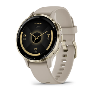 GARMIN horloge Venu 3S GPS WiFi 41mm grijs/zacht goud