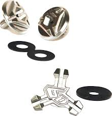 6D Bolt komplet hjelm til ATR/ATB Chrome