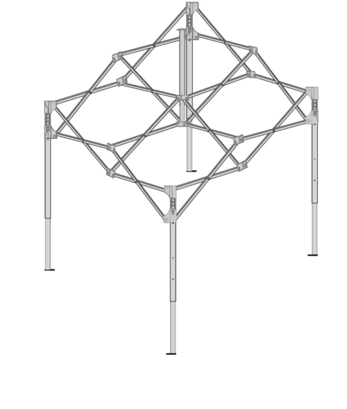 HUSQVARNA struttura tenda HUS 3x3 /senza tetto