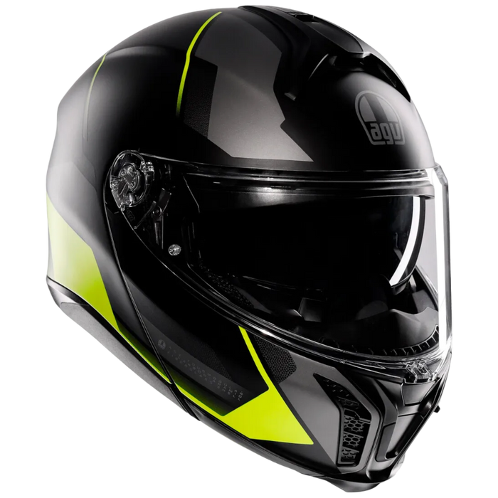 Casco AGV Tourmodular Preception nero opaco/giallo/grigio