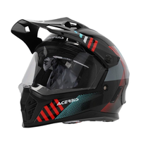 ACERBIS kiiver Rider Junior must/punane