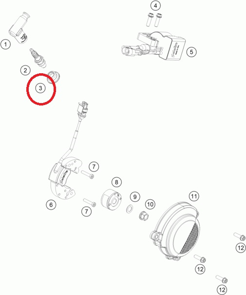 HUSQVARNA Dichtung für Kerzenrohr TC 50/65 '24-'25