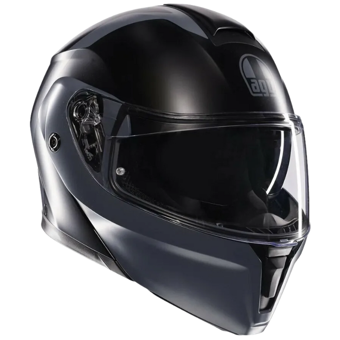 Casco AGV Streetmodular Resia nero opaco/grigio