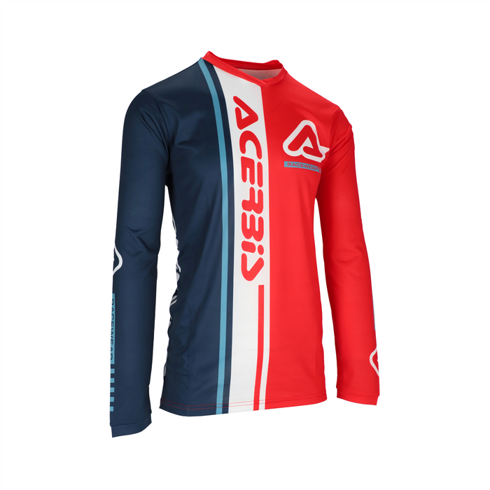 Koszulka ACERBIS MX J Track Connection czerwona/niebieska