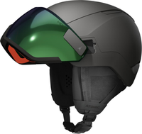 ATOMIC Helm Revent GT Amid Visier HD schwarz mit grünem HD C2-3