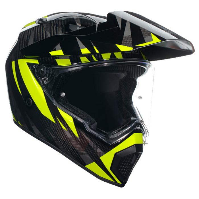 AGV helmet AX9 Steppa carbon/grey/yellow fluo