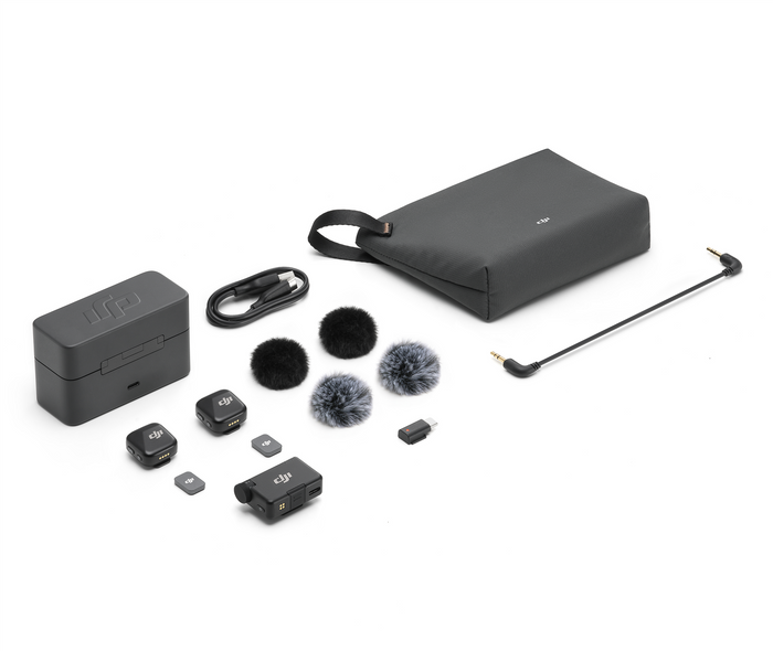 DJI Mikrofon Mic Mini (2 TX + 1 RX + Opladningsstation)