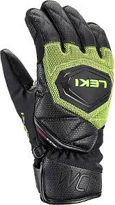Gants LEKI HS WCR Coach 3D Junior noir/jaune