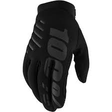100% Brisker Gloves Black