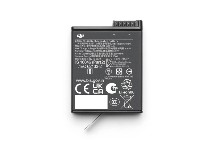 DJI-accu voor ACTION 3 / 4 / 5 Pro Extreme Battery Plus camera