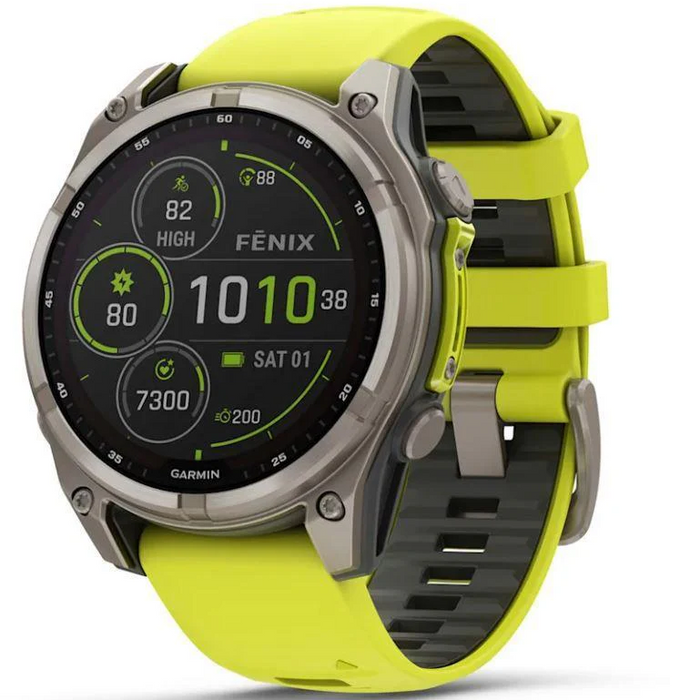 GARMIN Fenix 8 51mm Sapphire Solar amp yellow/graphite