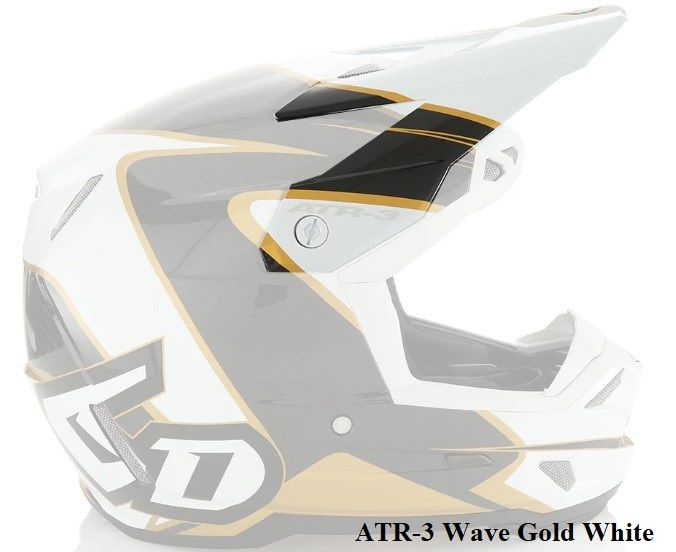 Kask 6D Nail ATR-3 Wave błyszczący złoty/biały
