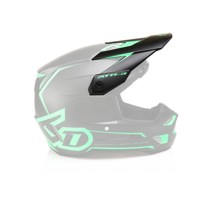 6D hjelmvisir ATR-3 Nova mat neon grøn/sort