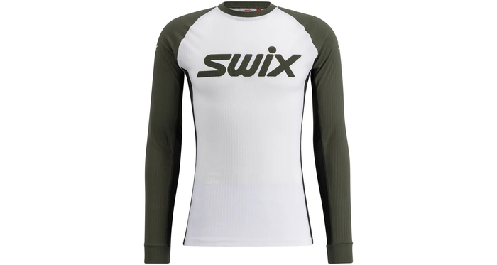 SWIX Langlaufjacke RaceX Classic LS weiß/dunkelgrün