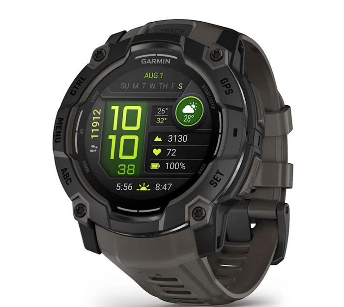 GARMIN Uhr Instinct 3 Amoled 50mm Schwarz/Anthrazit