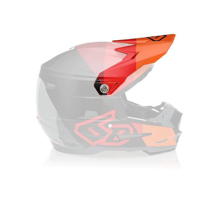 6D Helmvisier ATR-2Y Range rot/orange