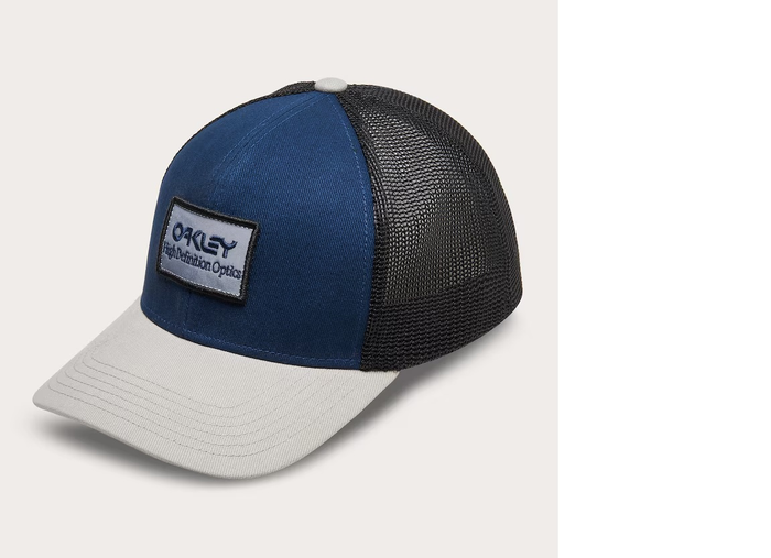 OAKLEY czapka ar nagu B1B HDO Patch Trucker ciemnoniebieska/szara
