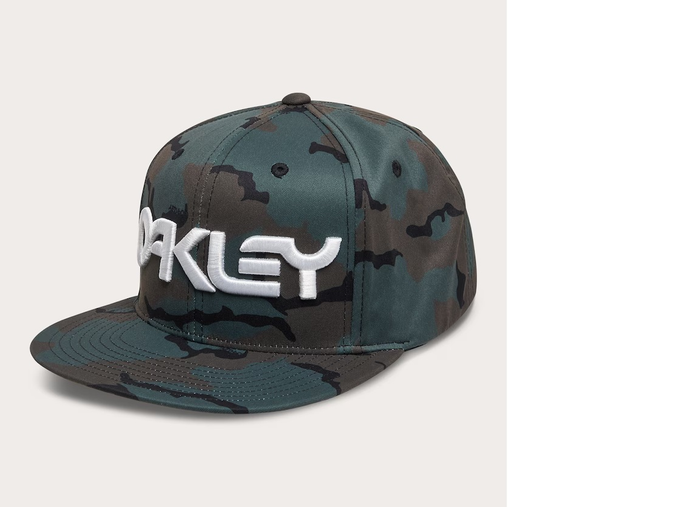 Czapka OAKLEY z daszkiem Mark III Camo zielono-biała