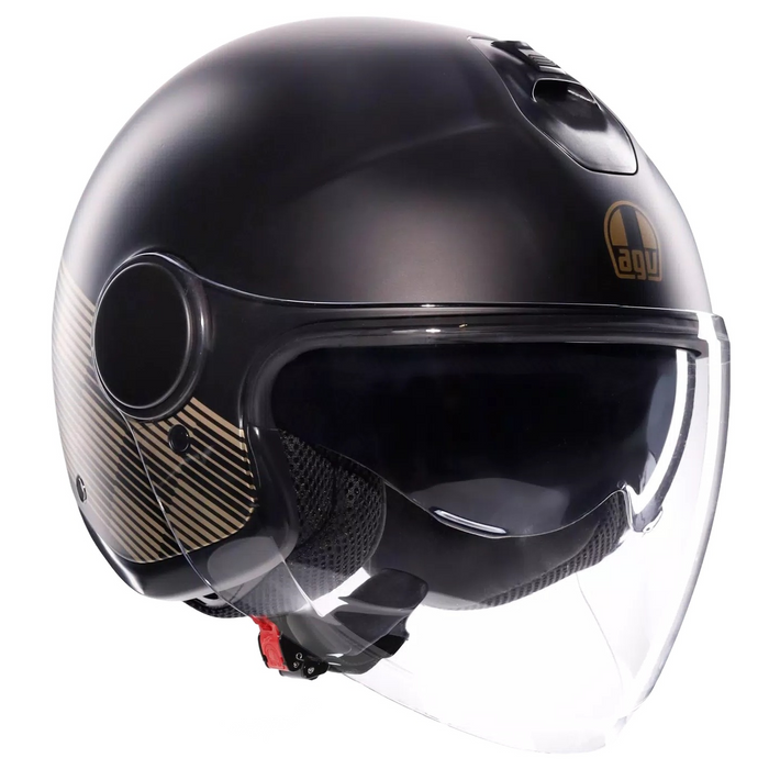 Casque AGV Eteres Ponza noir mat/or