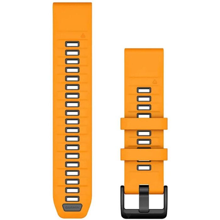 GARMIN watch band Quickfit 22mm Silicone spark orange/graphite