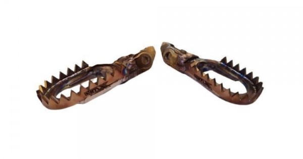 4MX voetsteun set 5mm Down/Back Staal Enduro 2T '24-'25