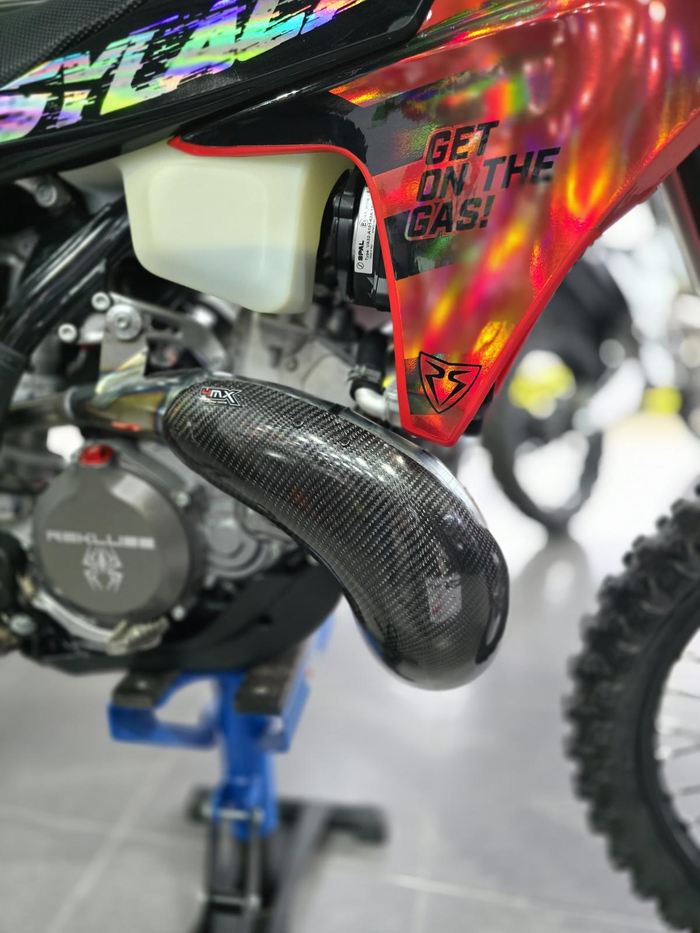 4MX beschermkap uitlaatverzamelaar voor Carbon FMF Fatty 2T 250/300 '24-'25
