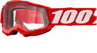Occhiali 100% Accuri 2 JR rosso neon con lente trasparente