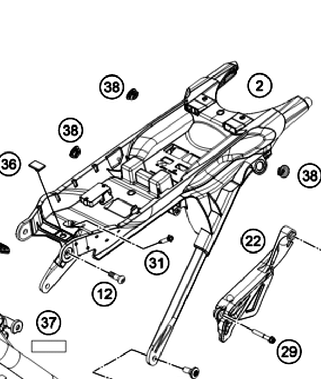 HUSQVARNA pusė rėmo TC 85 '25