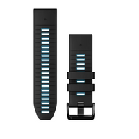 GARMIN Uhrenarmband Quickfit 26mm Silikon schwarz/zirkonblau