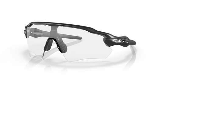OAKLEY solbriller Radar EV Path stål med klare 50% sorte iridium linser