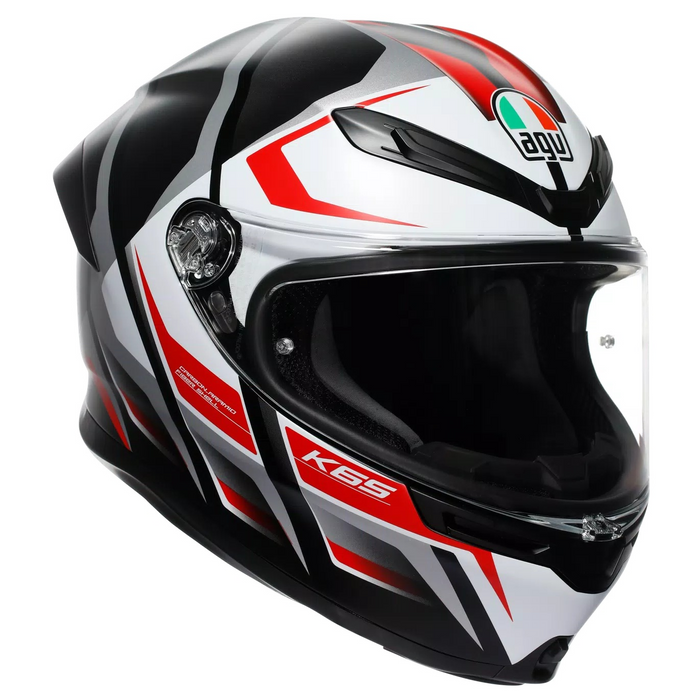 AGV helmet K6 S Karve matt black/white/red