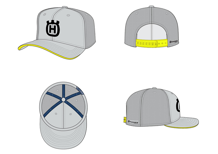 HUSQVARNA Kids Trucker Cap light grey