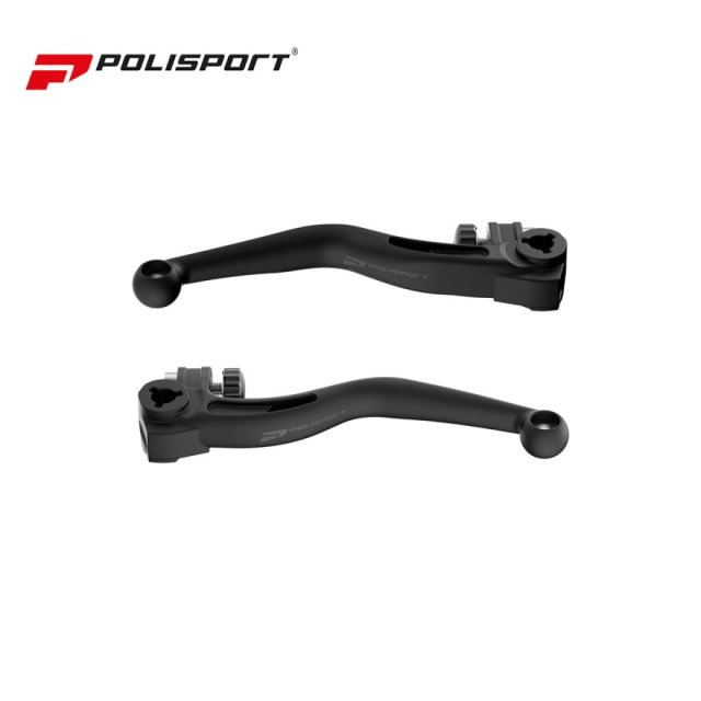 Set de leviers embrayage/frein 4MX Braktec HUSQ/KTM/GasGas TE/FE '22-'24 noir