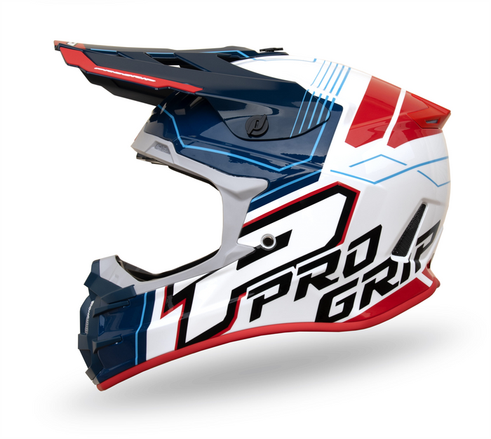 PROGRIP ķivere 3080 weiß/blau/rot