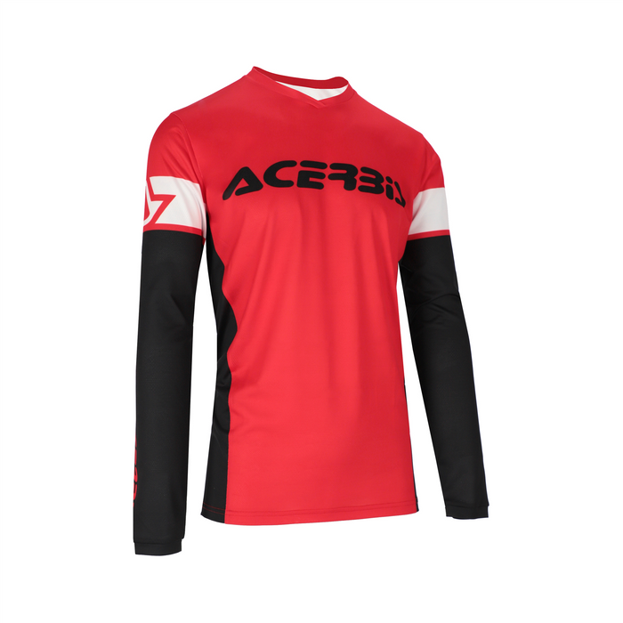 Koszulka ACERBIS MX J Track Inc. 2.0 czerwona/czarna