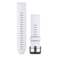 GARMIN kella rihm Quickfit 20mm silikoon valge/must