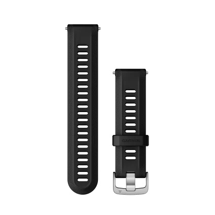 GARMIN horlogeband Forerunner 955 22mm siliconen zwart/zilver