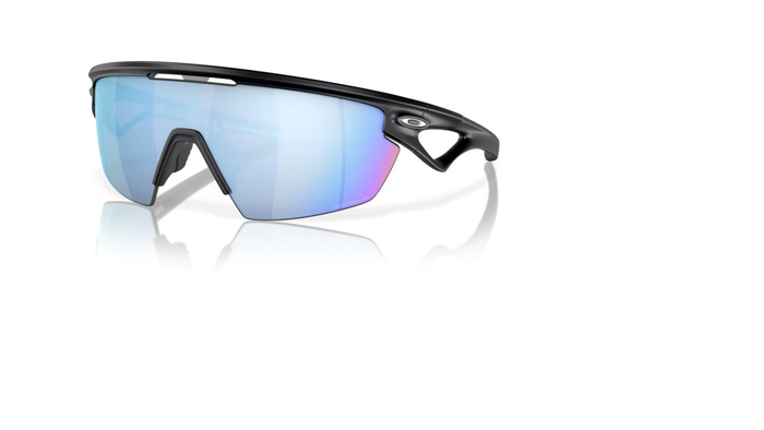 OAKLEY solbriller Sphaera mat sort med Prizm Deep Water polariserede glas