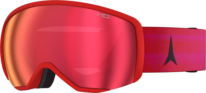 Gogle ATOMIC Redster S WC JR czerwone tension z czerwonym HD C2-3 /XLens żółto-niebieskie HD C1-2/przezroczyste