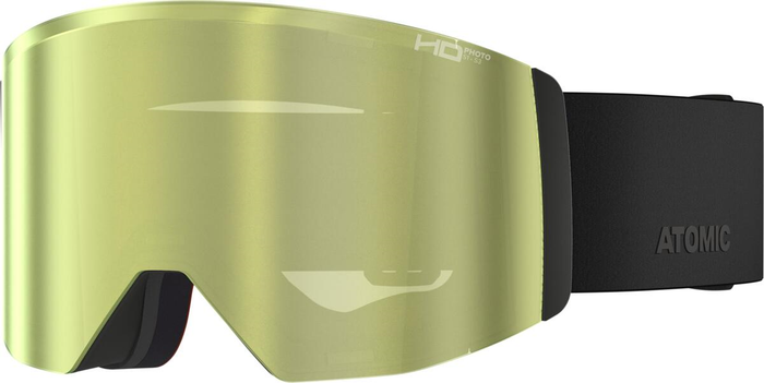 ATOMIC goggles Four Q L HD sort med grøn guld HD Photo C1-3