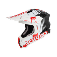 Kask ACERBIS Airstrike-C biało-czerwony
