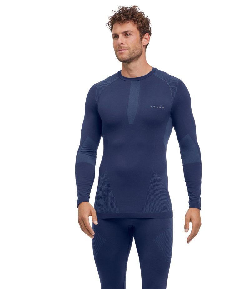 falke-termokrekls-w-longsleeved-shirt-blue