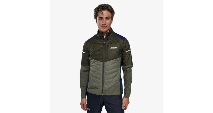 Kurtka SWIX Dynamic Hybrid Insulated oliwkowa/ciemnooliwkowa
