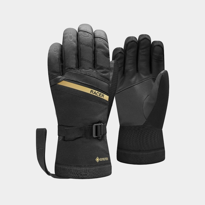 RACER Practice GTX zwarte/gouden handschoenen