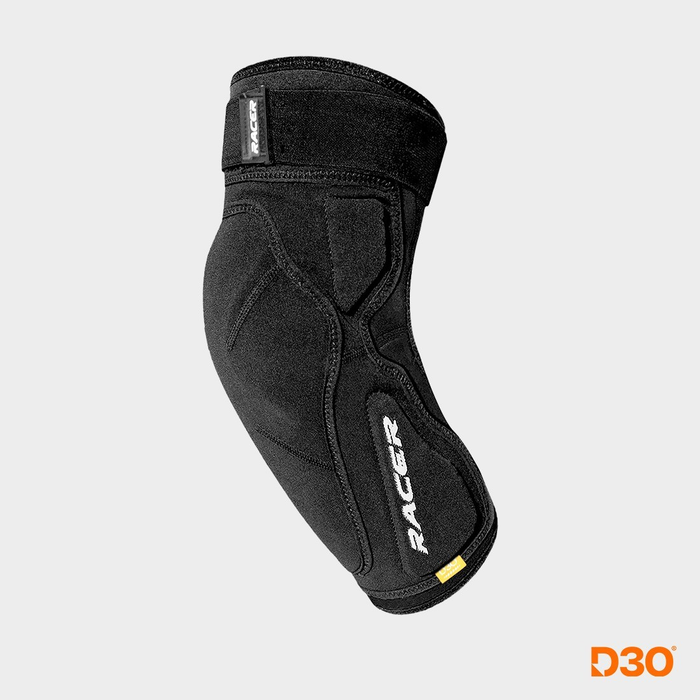 RACER D3O profiel elleboogbeschermers zwart/oranje