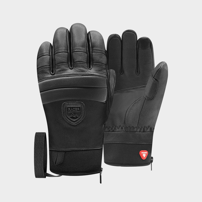 RACER 90 leren 3 zwarte/zwarte handschoenen