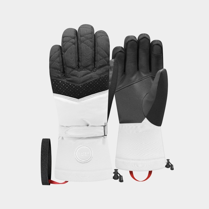 RACER W Aloma 6 zwarte/witte handschoenen