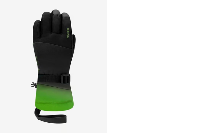 RACER Kids Giga 6 GTX zwarte/groene handschoenen