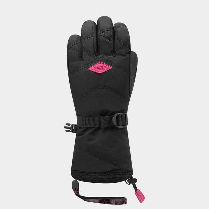 RACER Kids Aurore 10 zwarte/roze handschoenen